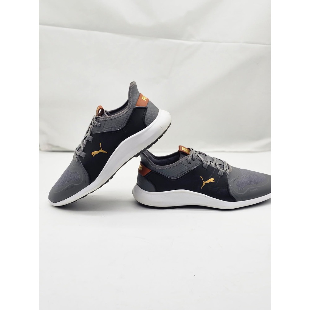 Puma Golf Shoes Mens 9.5 Grey  IGNITE Fasten8 Spikeless 193000-01